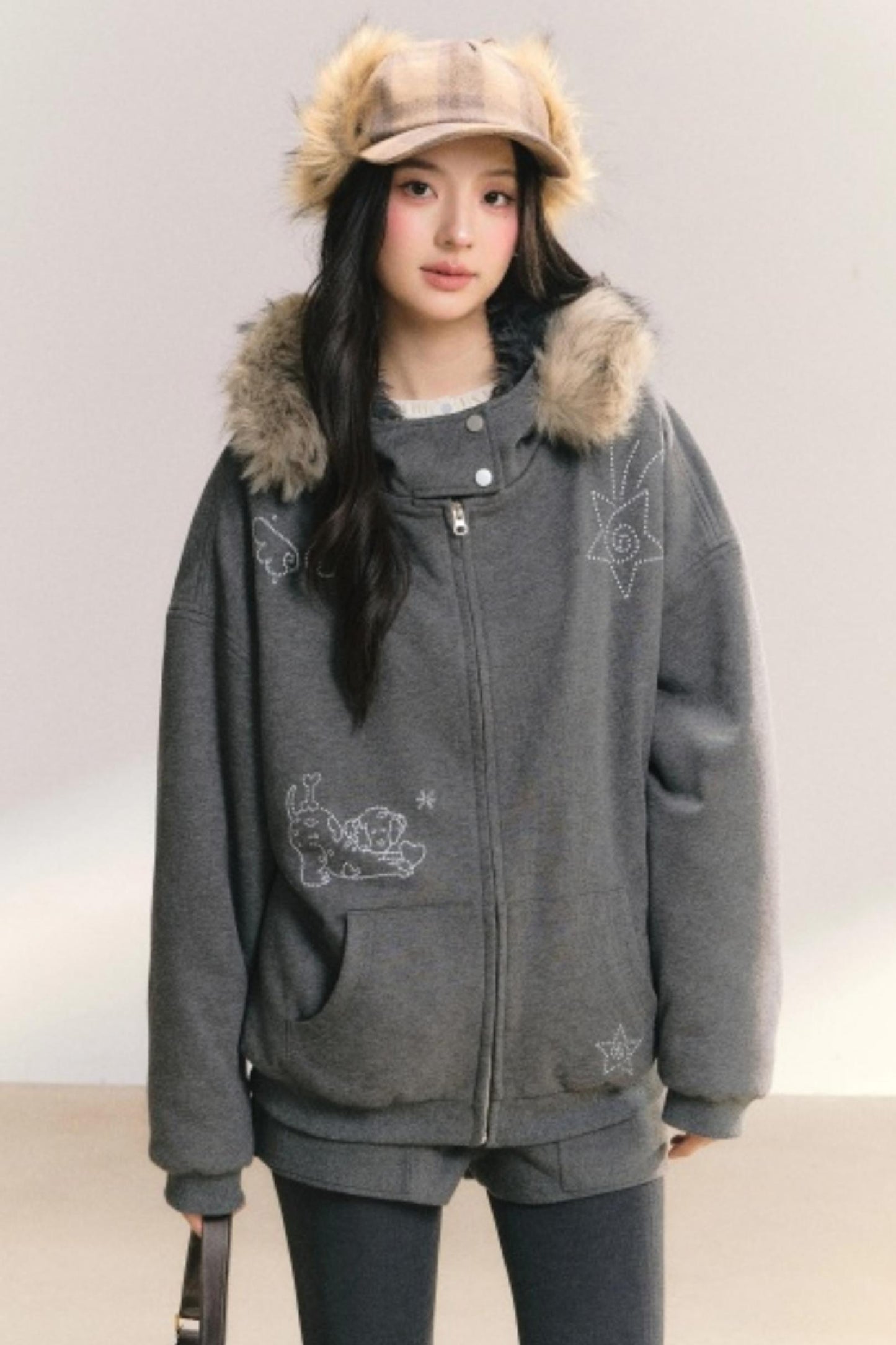 Glowing Sparkle Hooded Jacket
