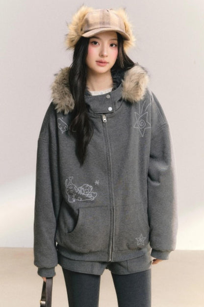 Glowing Sparkle Hooded Jacket