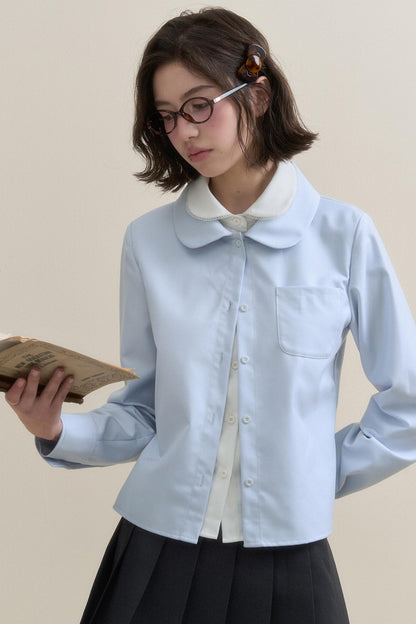 Blue Long Sleeved Shirt Set-Up