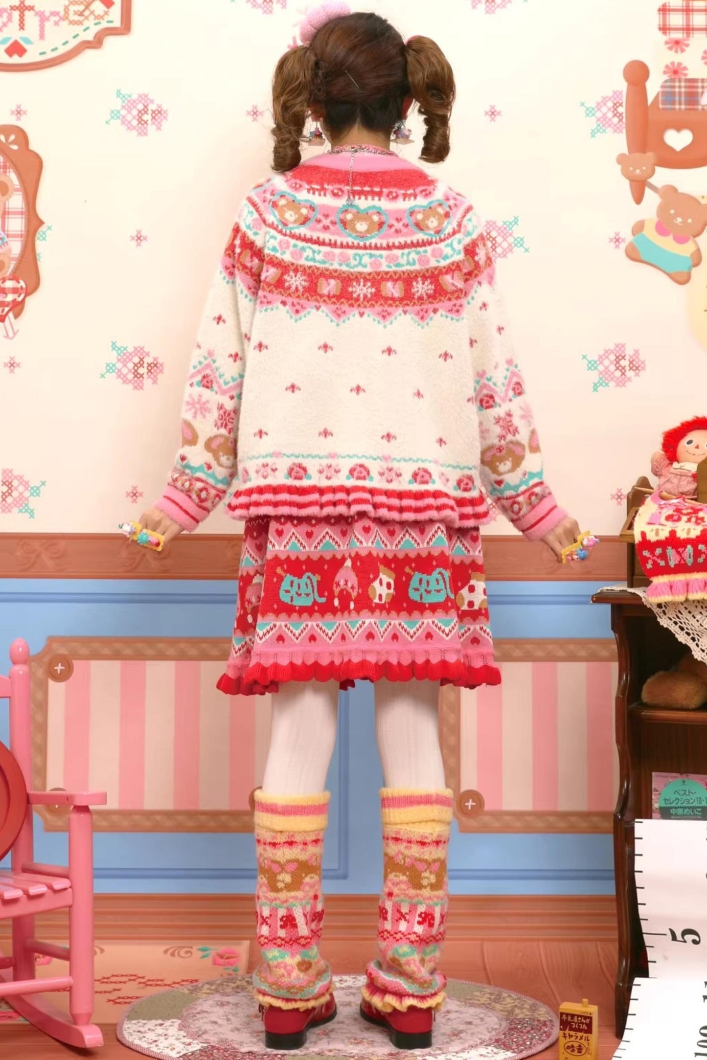 Fair Isle Knitted Lace Skirt