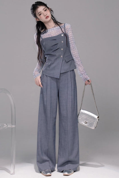 Star Sparkle Pleated Pants Set-Up