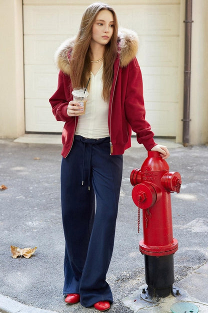 Embroidered Waist Pants