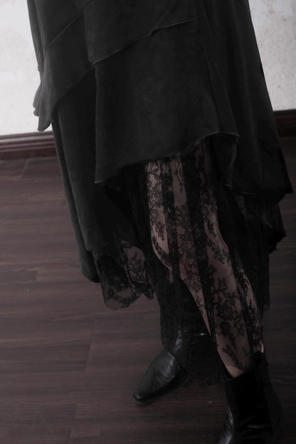 Layered Lace Spliced Sundress