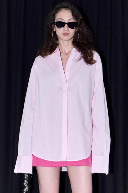 Love Buckle Casual Long-Sleeved Shirt