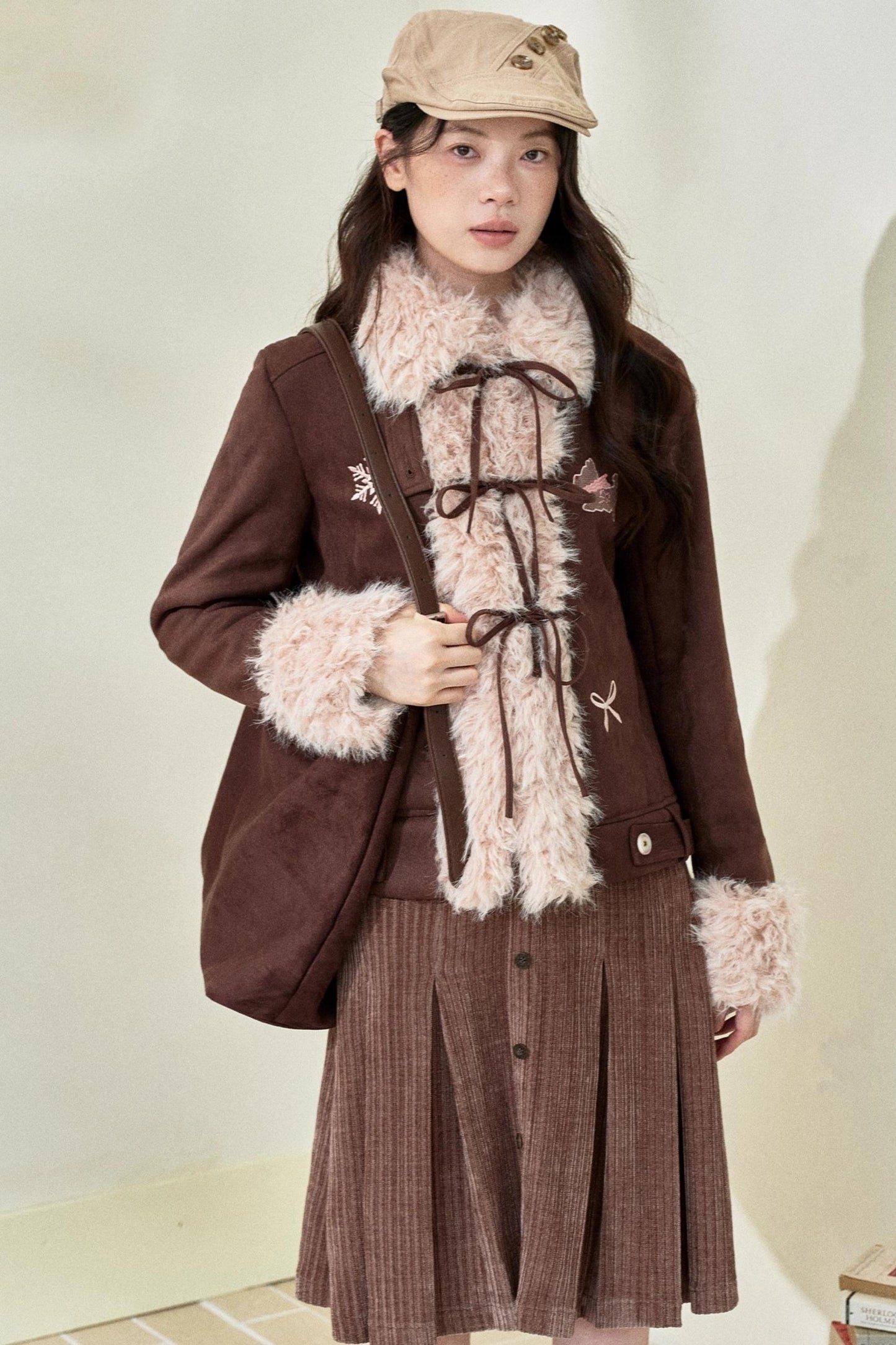 Original Suede Bow Coat