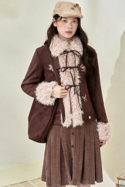 Original Suede Bow Coat