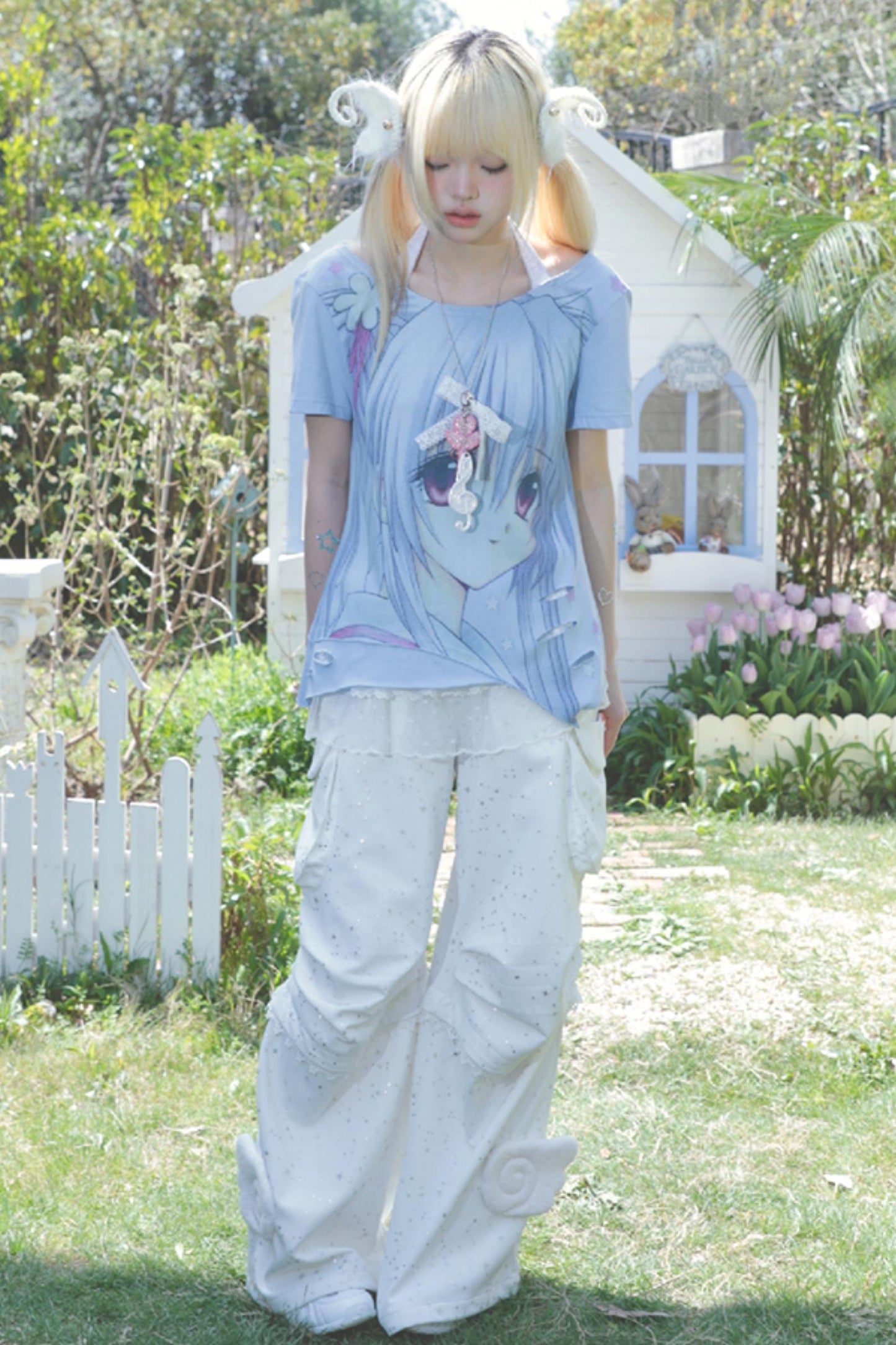 Retro Cartoon Girl Top