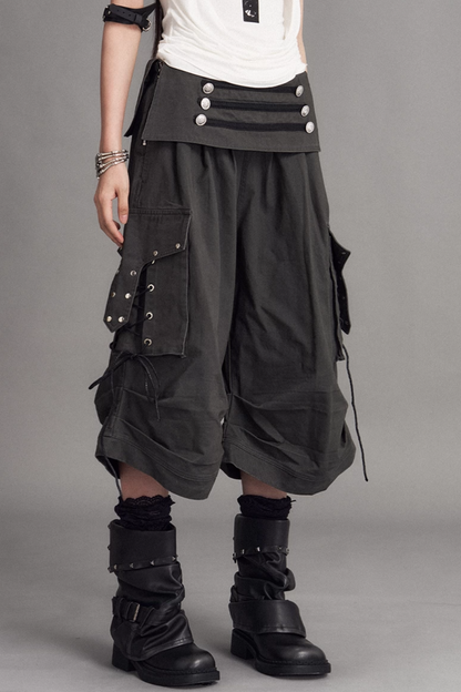 Palace pantaloni punk effetto consumato