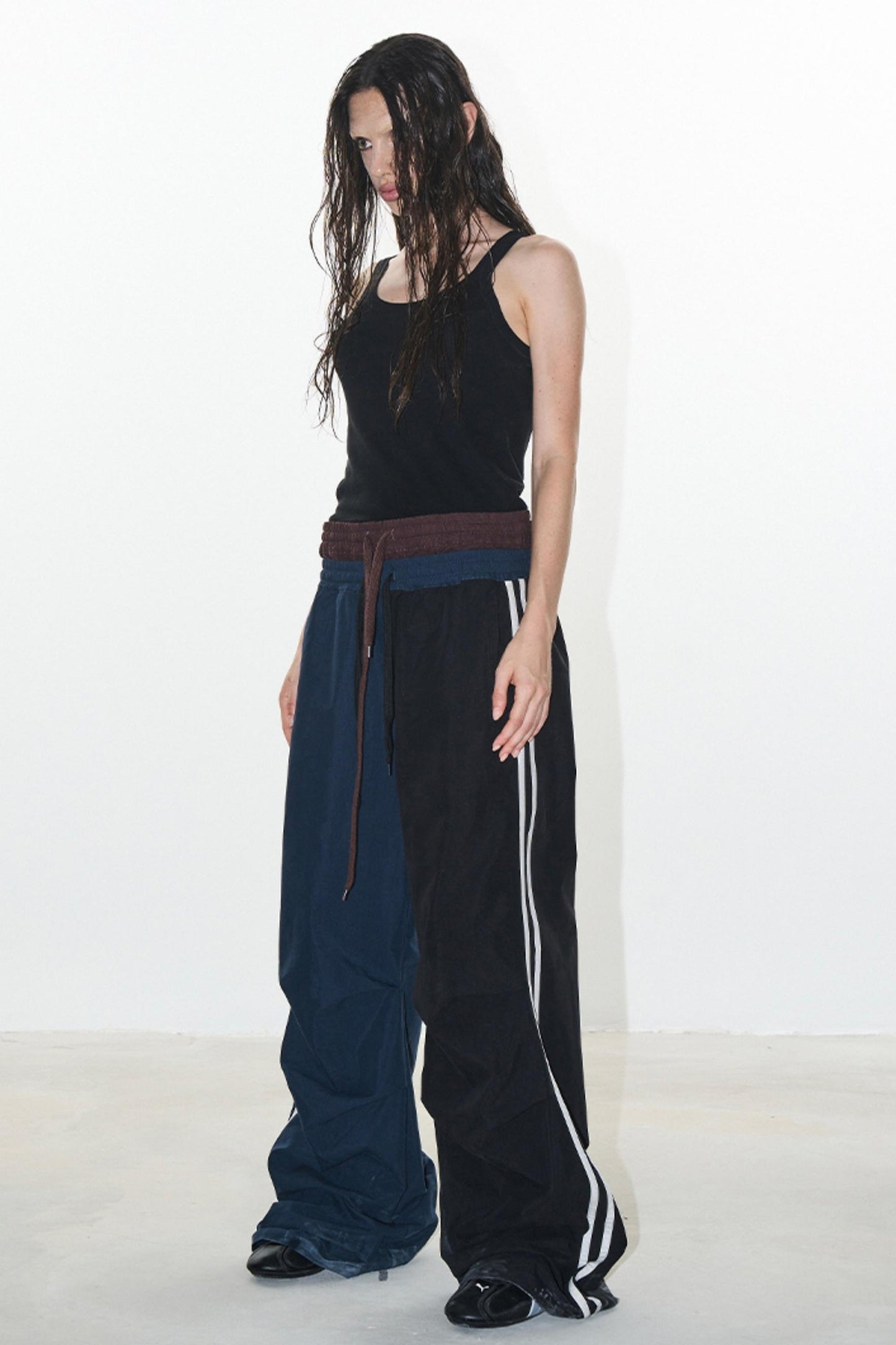 Double Layer Look Sports Pants