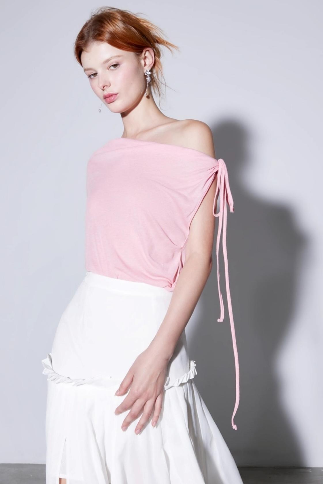 Natural Silk Multi-Wear Pleated T-Shirt