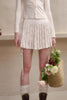 크리미 화이트 튤립 스커트