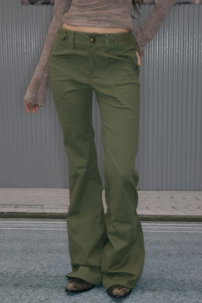 Sweet Green Cargo Boots Pants