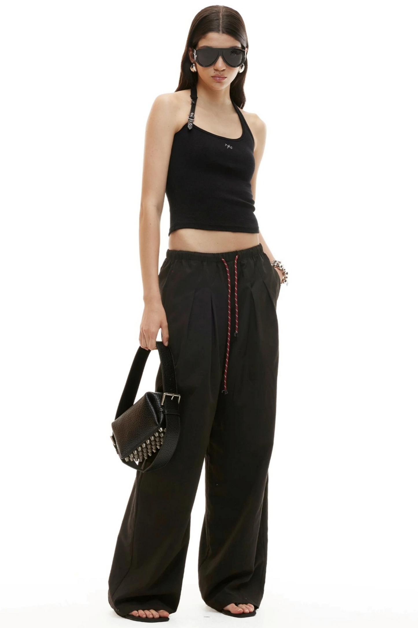 Silky Tencel Pleated Pants