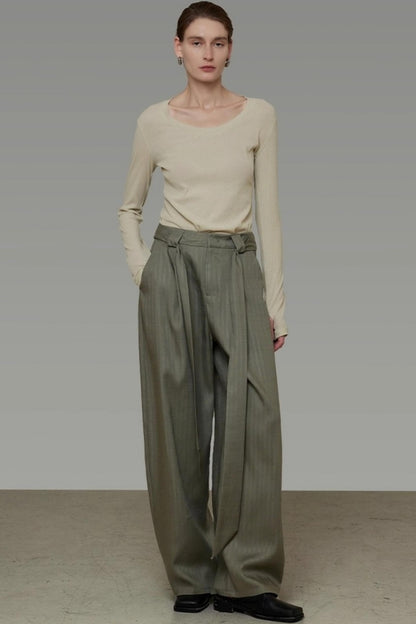 Wide Fall Drape Pants