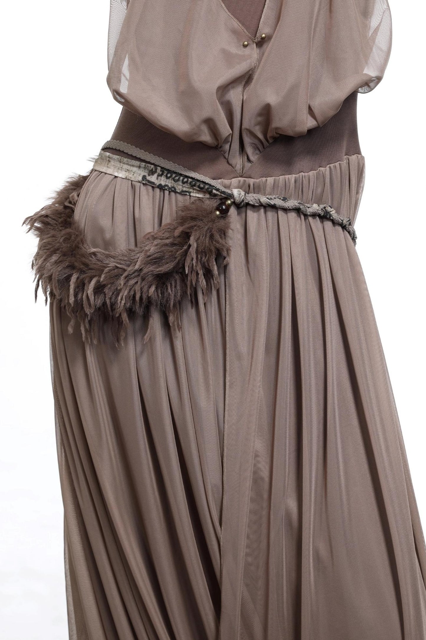 Patchwork Fur Waist Chain