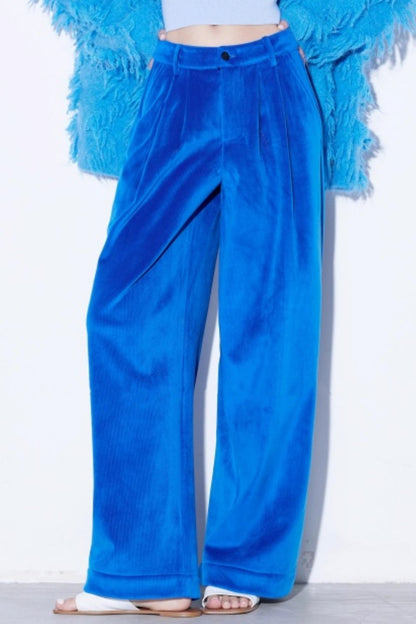 Classic Silver Fox Fleece Velvet Pants