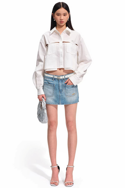 Tencel Cotton Patchwork Blouse