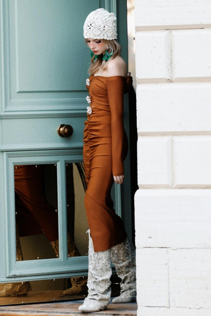 City Rhinestone Knit Dress