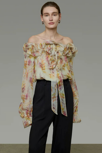 Unspoken Floral Off-Shoulder Blouse