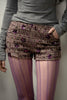 Braun-violette Shorts