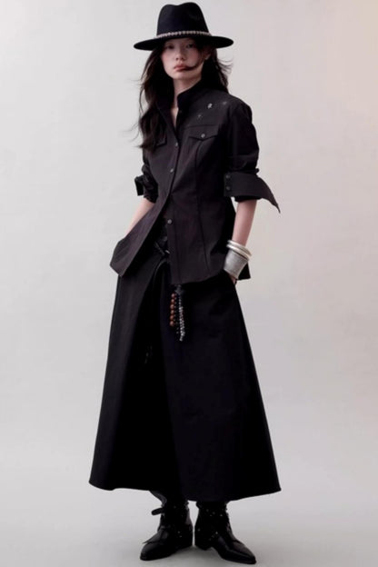 Chic Waist Deconstructed Skirt