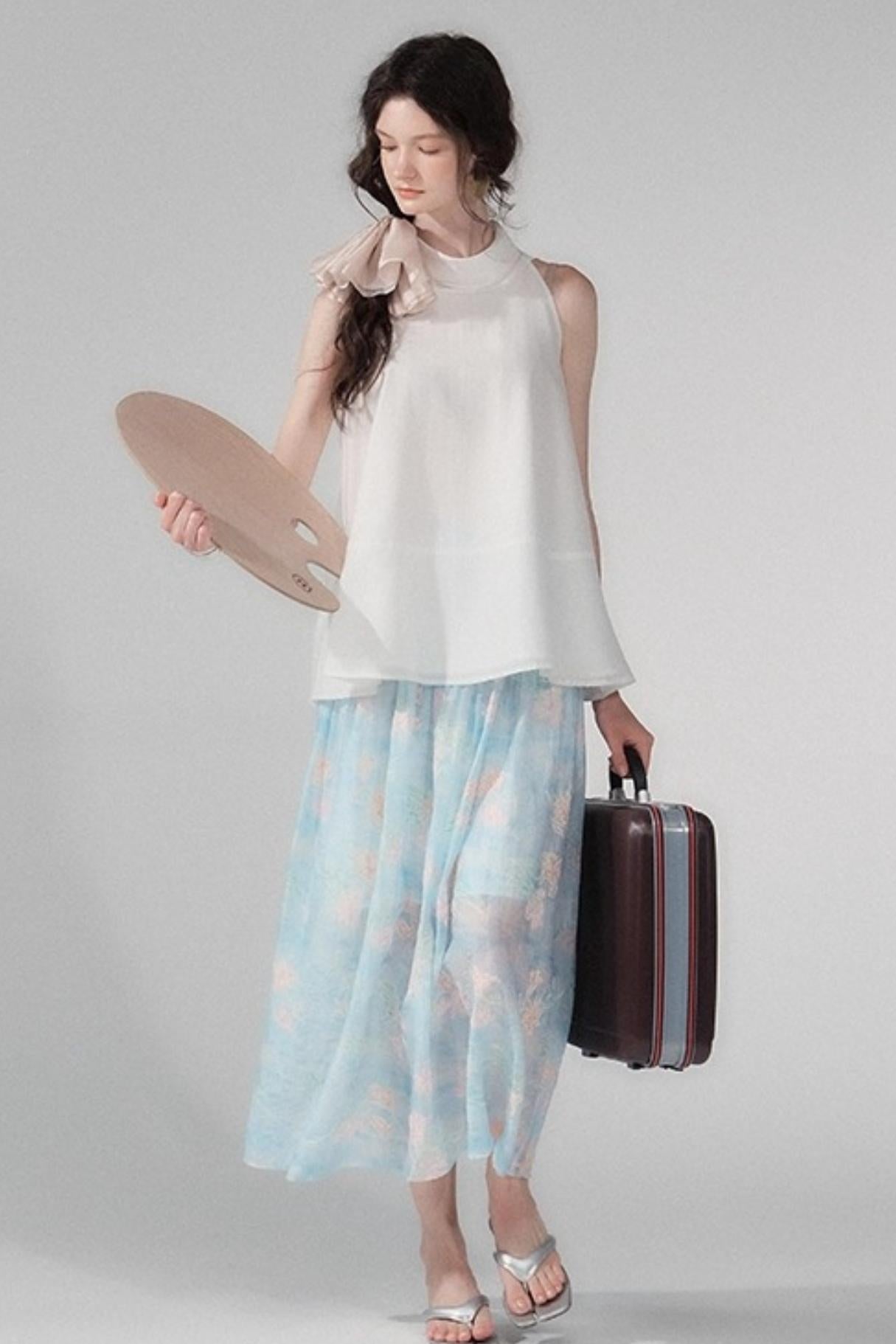 Dandelion Draped Vest Top