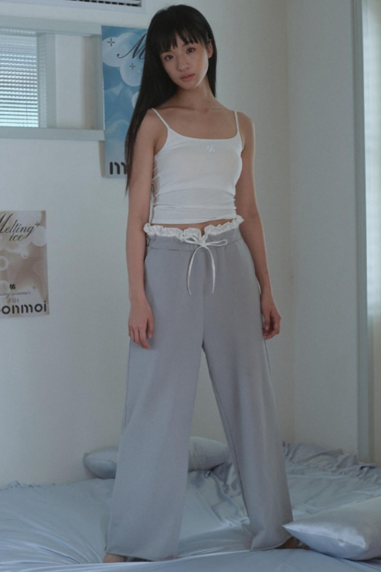Morning Mist Wide-Leg Pants