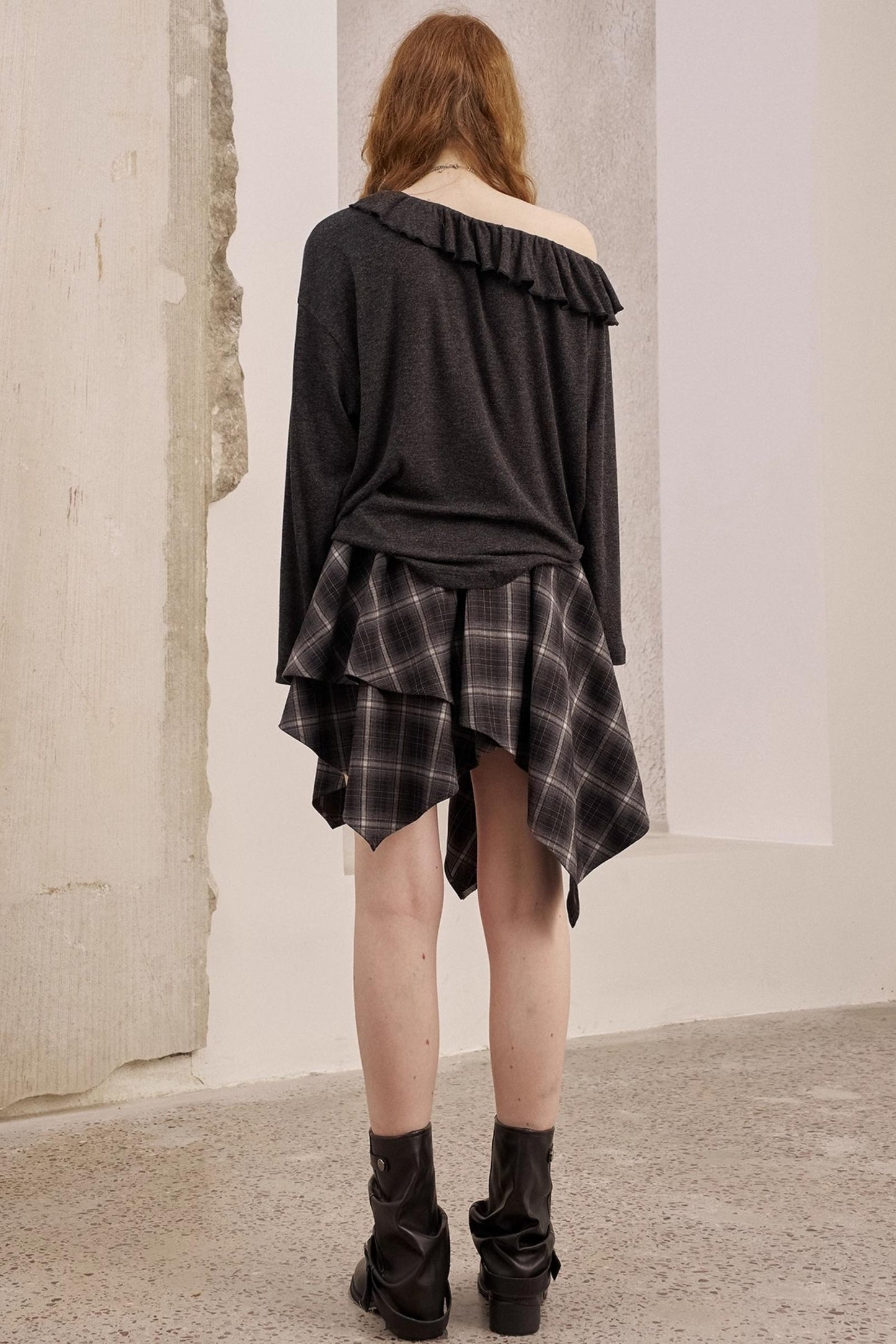 Lace Panel Loose Knit Top