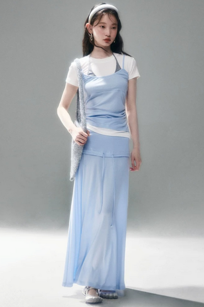 텐셀 레이어드 캐미솔 셋업