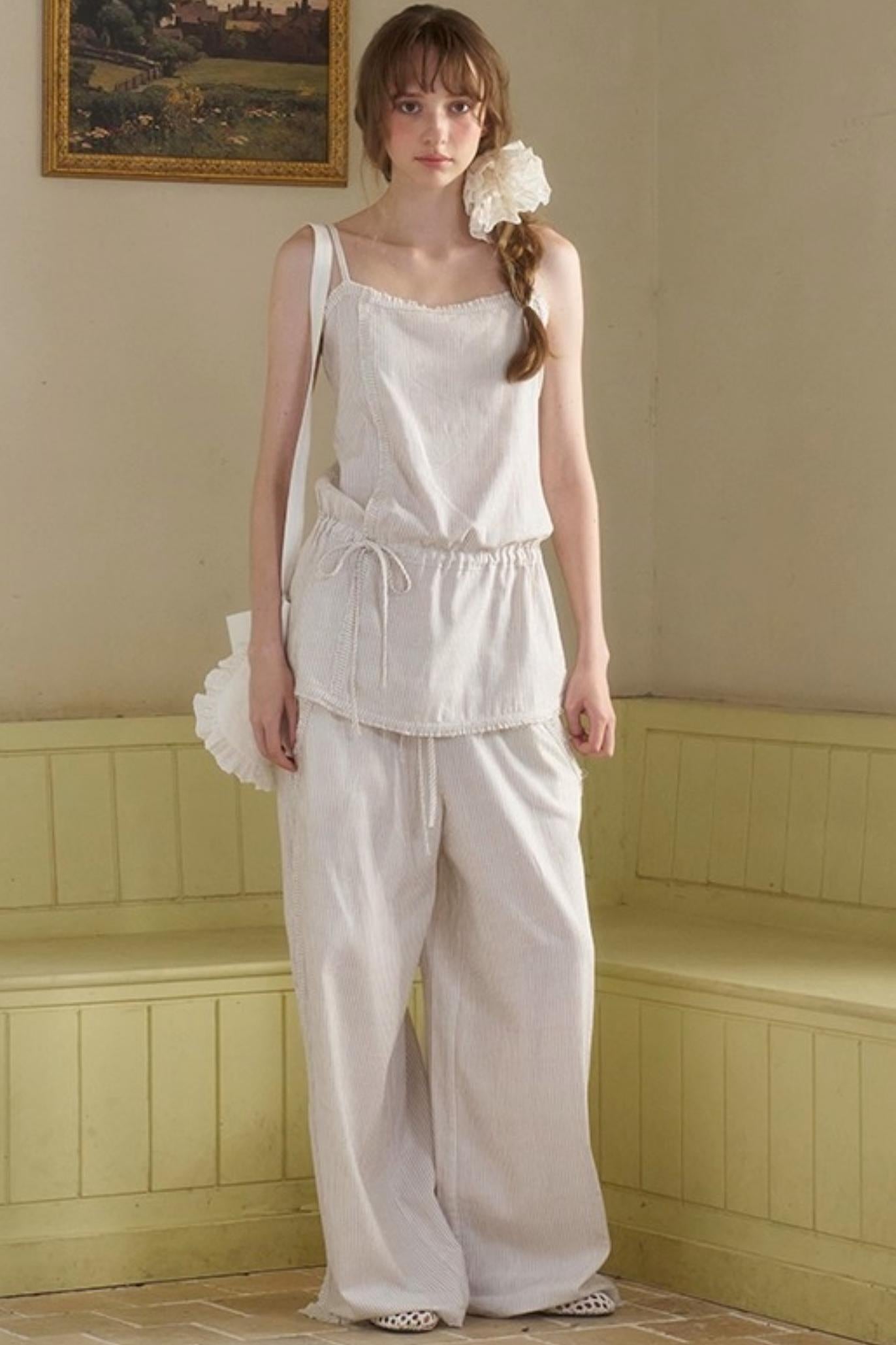 Holiday Striped Slacks Set-Up