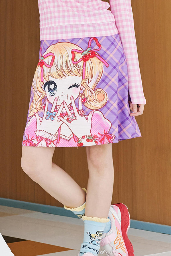 Luxury Summer Plaid Skirt