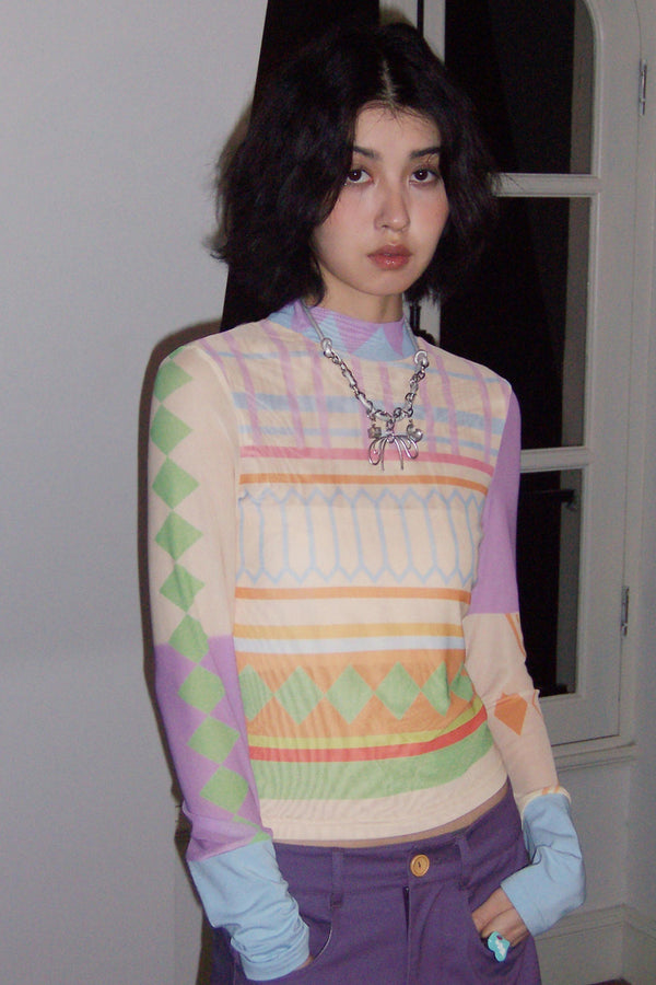 Soft Weave Geometric T-Shirt