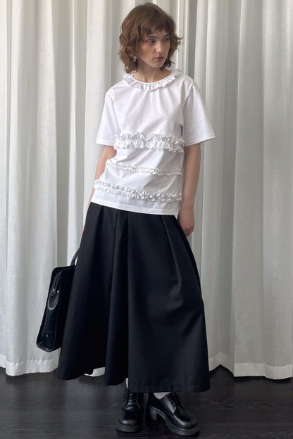 Whimsical White Drawstring Tee