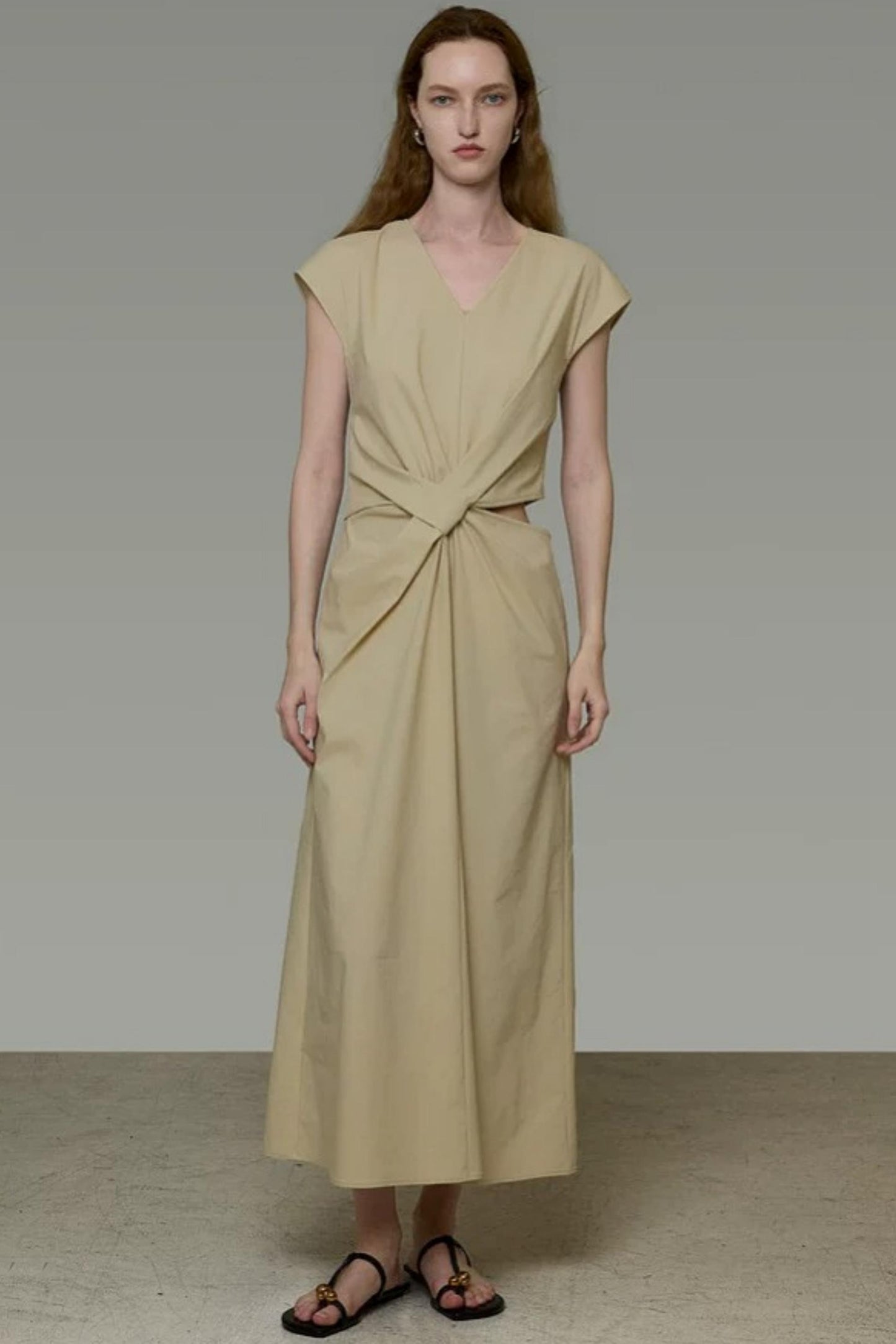 French Pleated Summer Dress