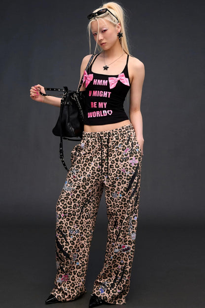 Sweatpants mit Leopardenmuster