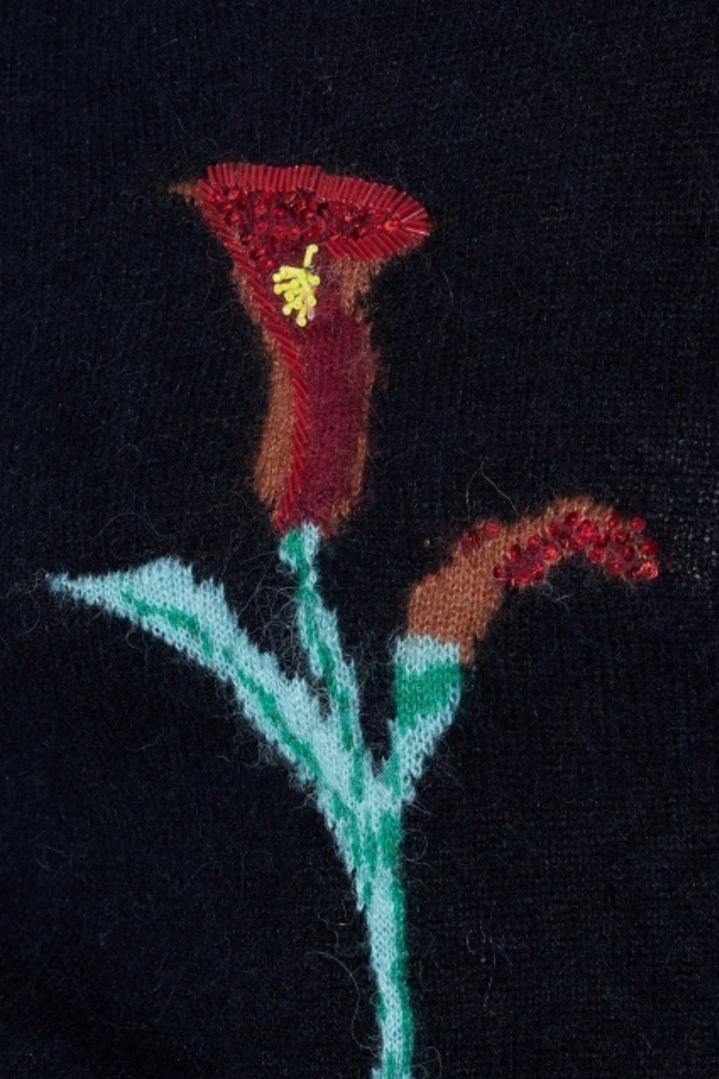 Alpaca Wool Sequin Sweater