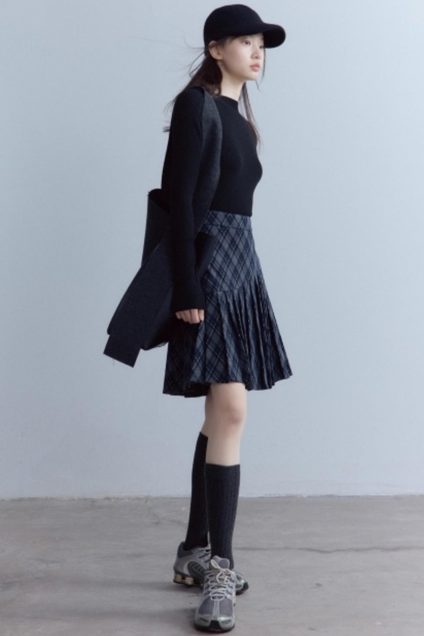 Versatile Scottish Plaid Pleated Skirt