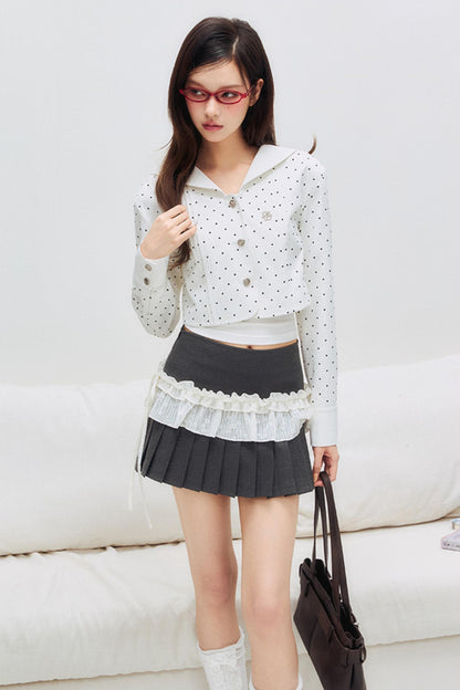 Aligned Pleated Summer Skirt