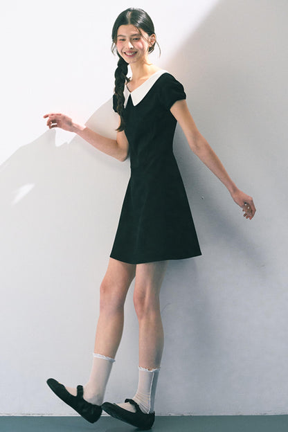 Vintage Doll Collar Midi Dress
