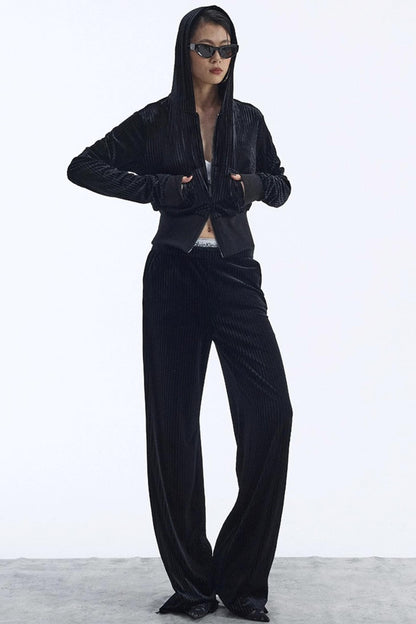 Winter Velour Hooded Top Set-Up