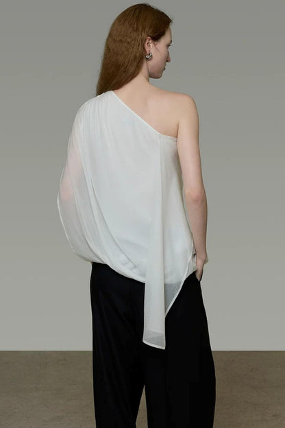 Asymmetrical Ribbon Top