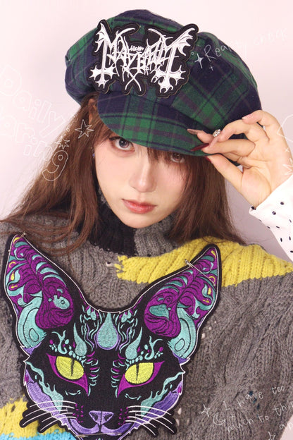 Color-Blocked Knit Sweater Top Set-Up