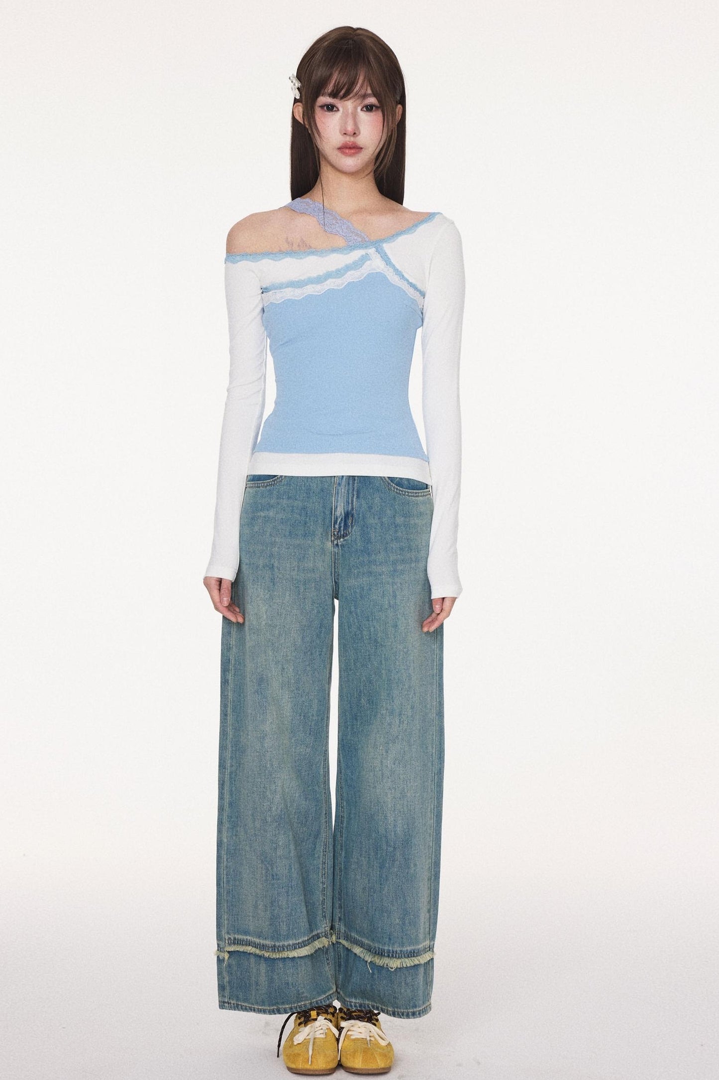 Retro Wash Casual Denim Pants