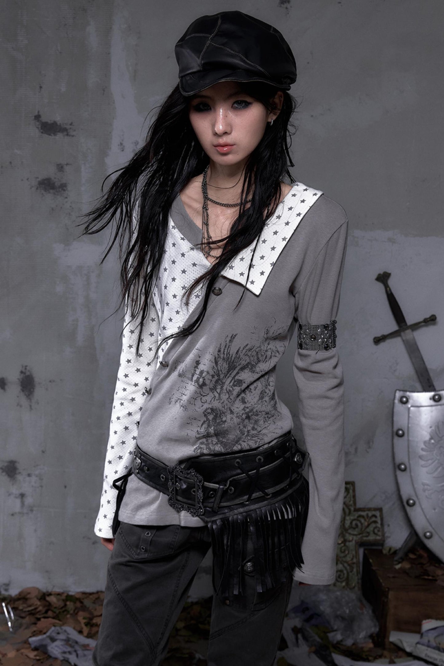 Vintage Striped Knitted Top