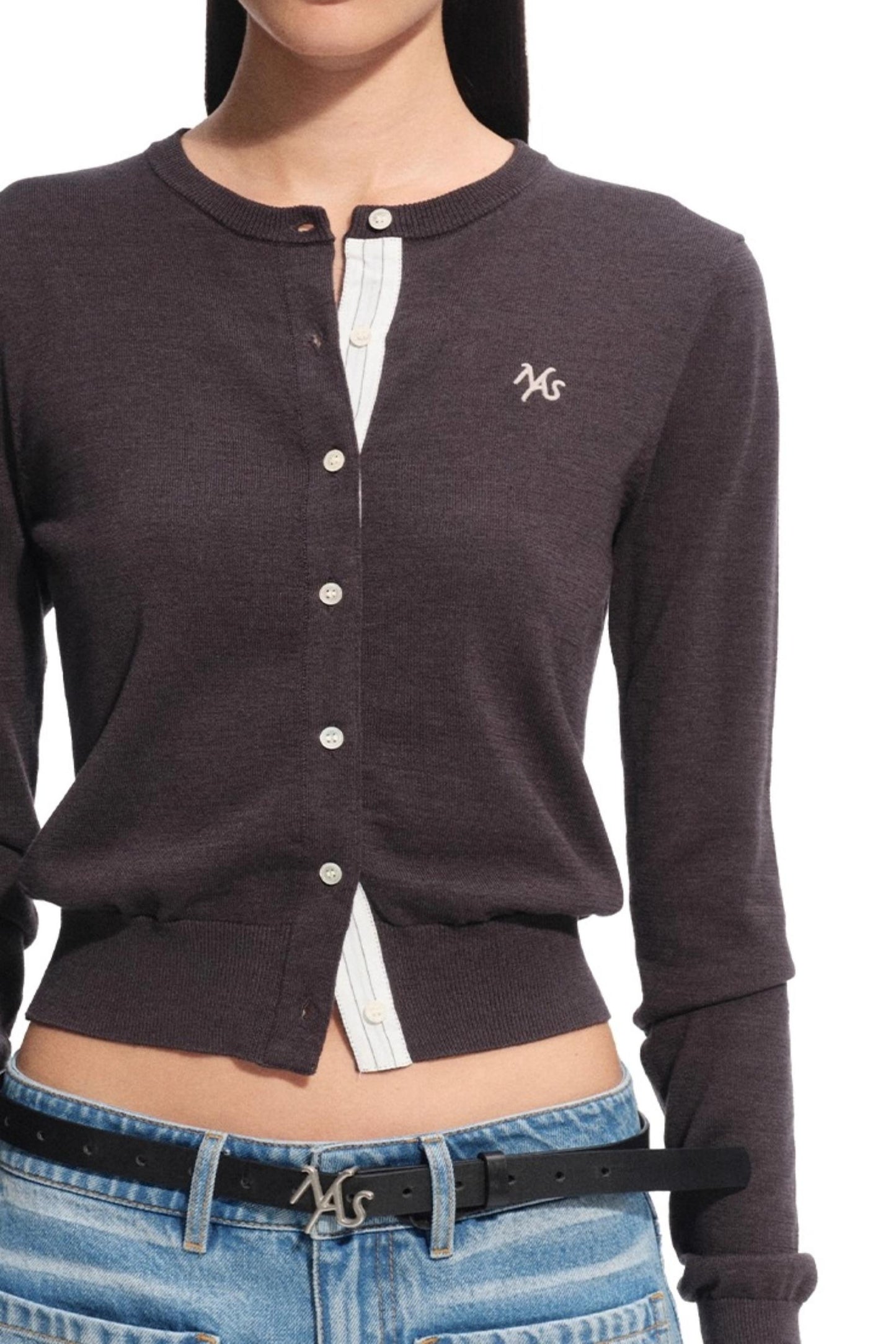 Rosemary Silk Wool Knit Cardigan