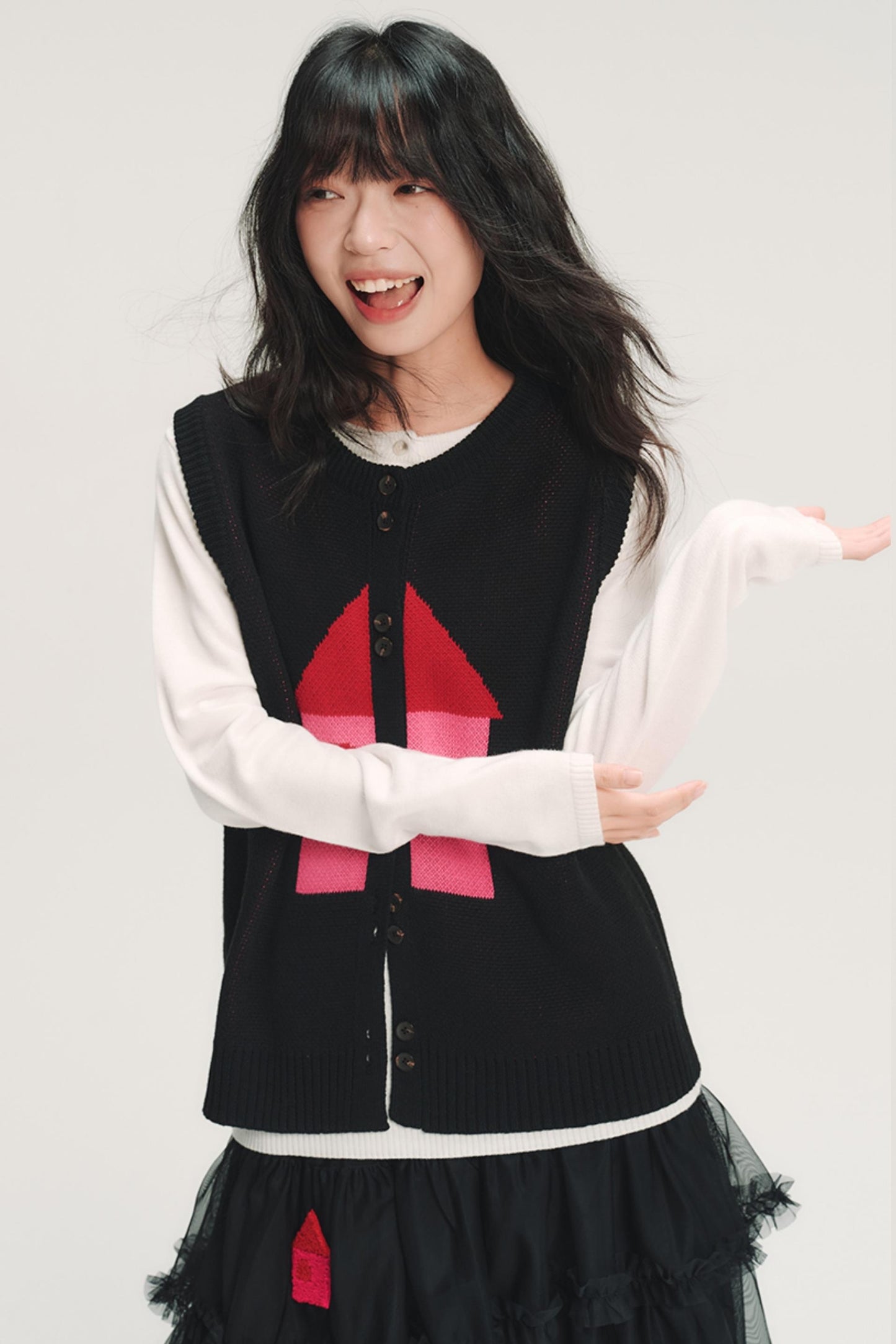 Red House Jacquard Wool Vest