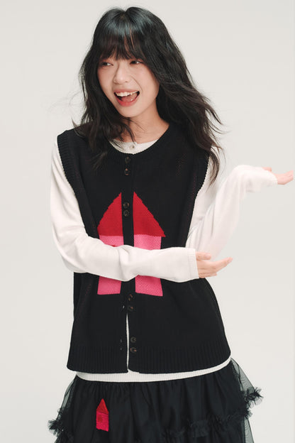 Red House Jacquard Wool Vest