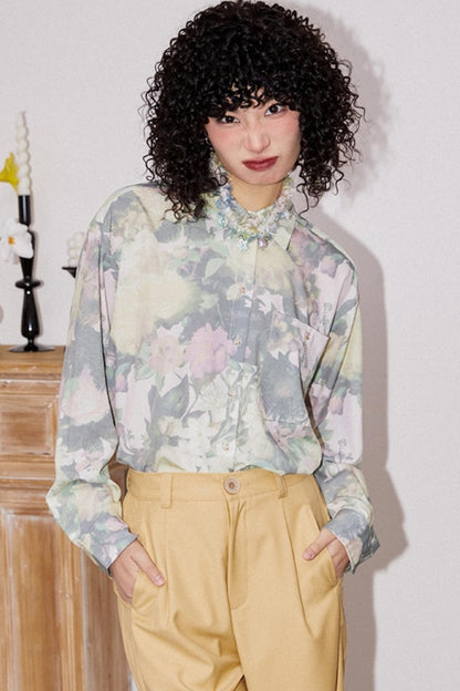 Hazy Floral Spring Shirt