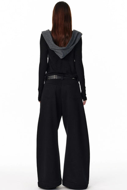 Retro Plaid Fleece Lined Sweatpants