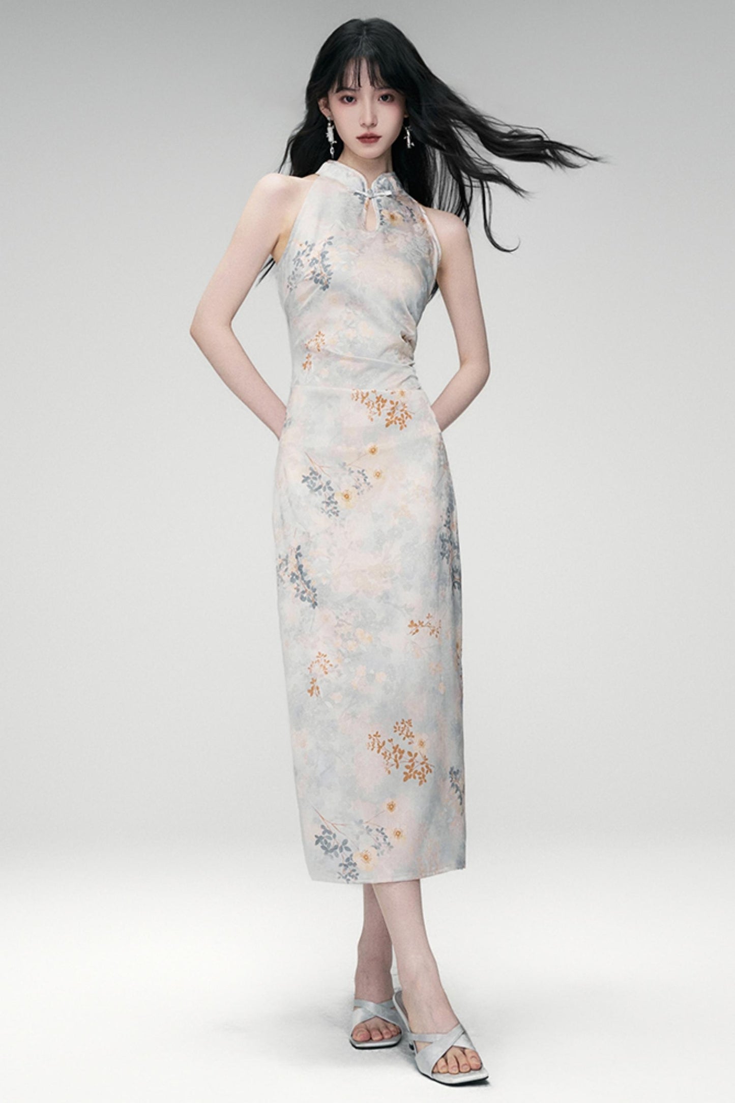 Sun Jacquard Cardigan Dress Set